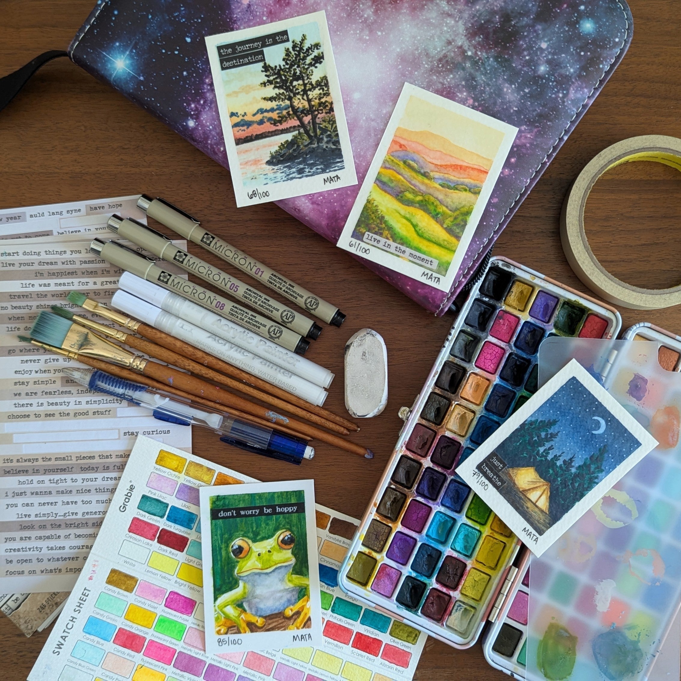 Beginner Watercolor Supplies I Used for My 100-Day Challenge